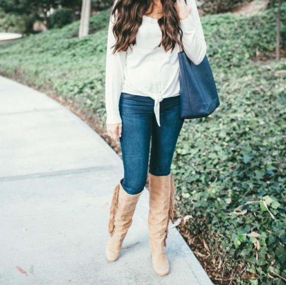 Gorgeous Tall Fringe Sam Edelman Boots - Picture 8 of 8